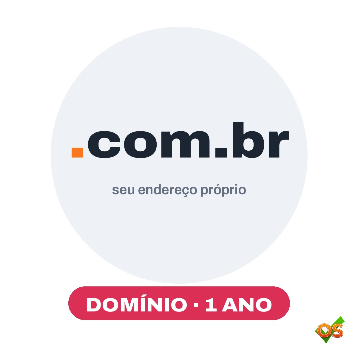 Domínio .com.br (1 ano)