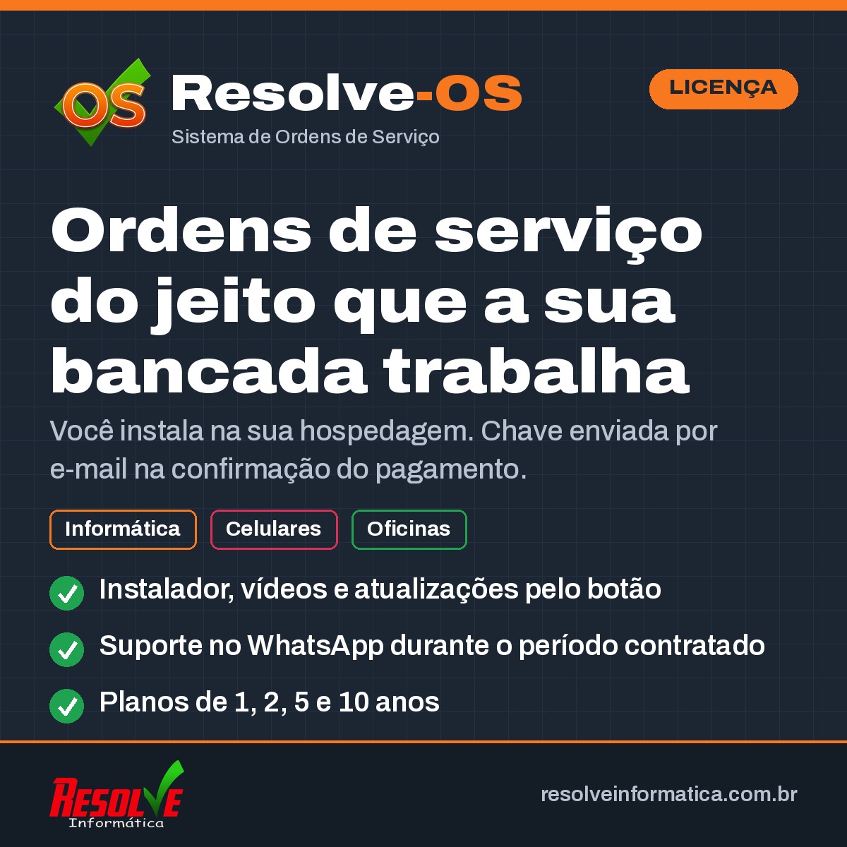 Resolve-OS — Sistema de Ordens de Serviço (Licença) - Imagem 2
