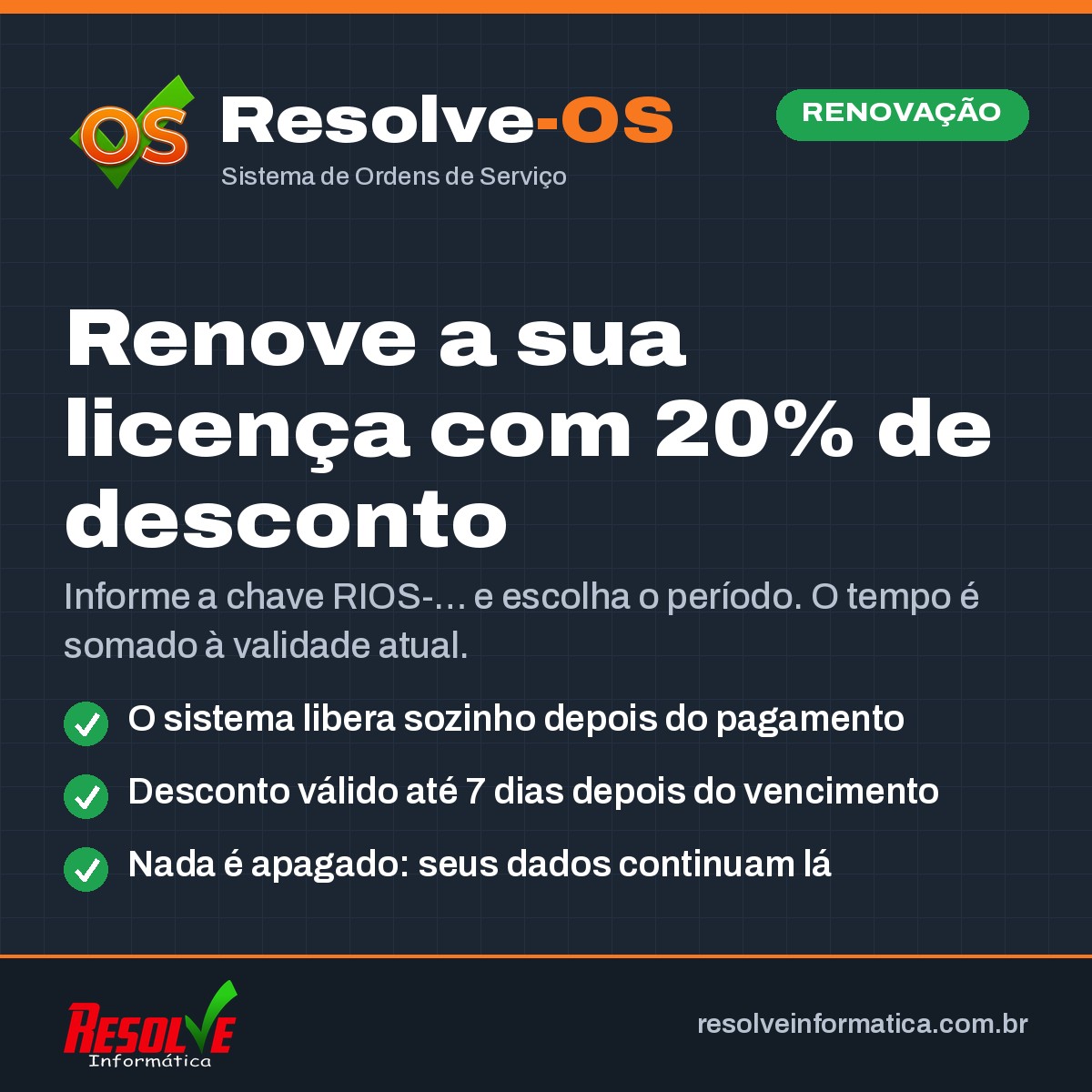 Resolve-OS — Renovação de licença - Imagem 2